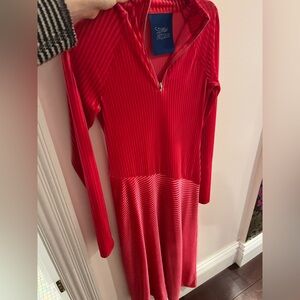Simon Miller Vibrant velvet hot pink dress